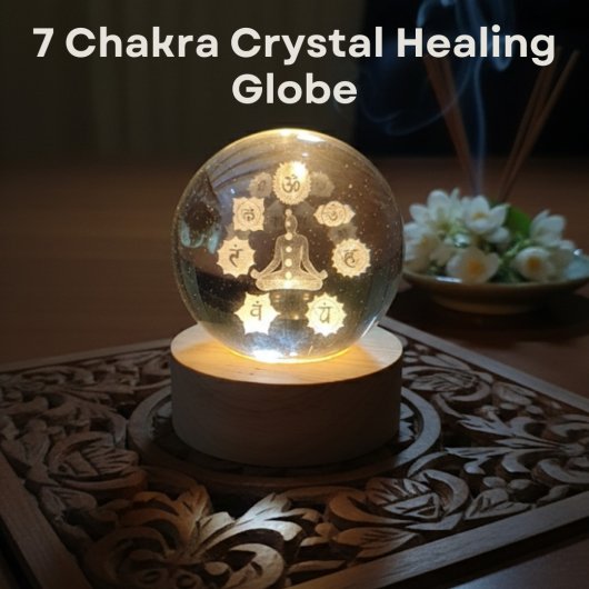 7 Chakra Crystal Healing Globe