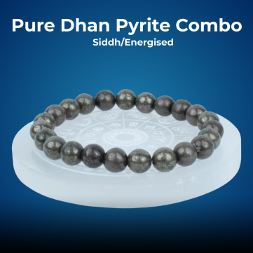 Raw Pyrite Bracelet With Selenite Plate Combo